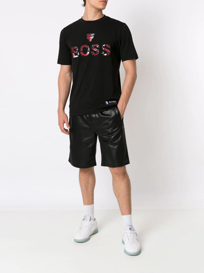 Boss x NBA Multicolor Cotton Short Pants