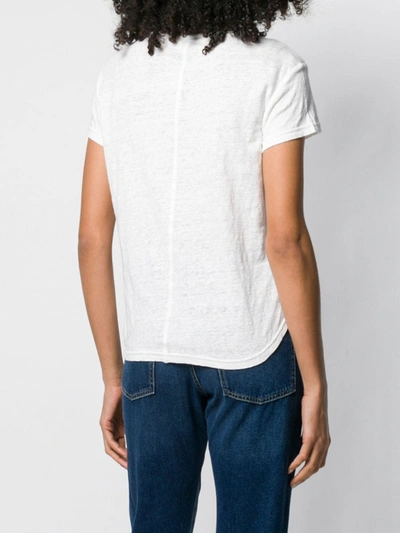 Shop Frame Round Neck T-shirt In White