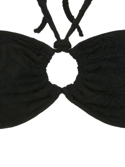Shop Amir Slama Bikini Set With Cut Details In Black