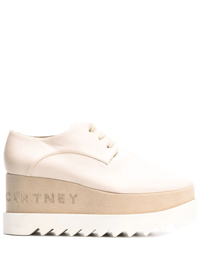 Shop Stella Mccartney Elyse Platform Shoes In Neutrals