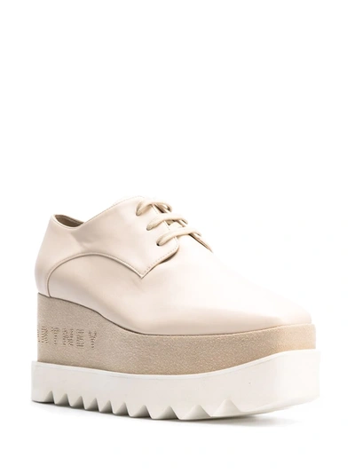 Shop Stella Mccartney Elyse Platform Shoes In Neutrals