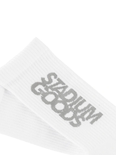 Stadium Goods Logo-print Crew Socks In White
