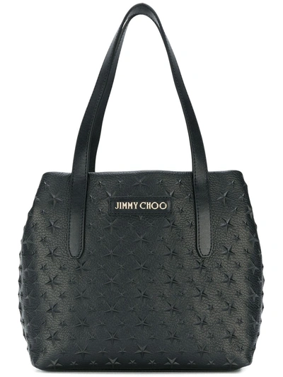 Jimmy Choo Small Sofia Star Studded Tote In Black