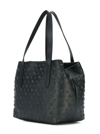 Jimmy Choo Small Sofia Star Studded Tote In Black