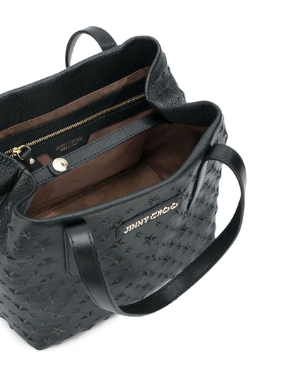 Jimmy Choo Small Sofia Star Studded Tote In Black