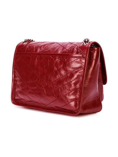 Shop Saint Laurent Large Niki Bag In Red