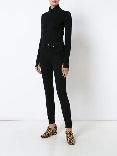 Shop Paige Margot Ultra-skinny High Rise Jeans In Black