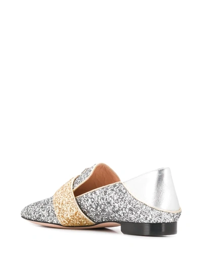 Shop Bally Buckled Janelle Loafers In Silver