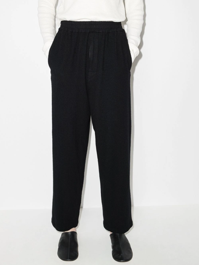 Undercover Loose-fit Wool Track Pants In Black