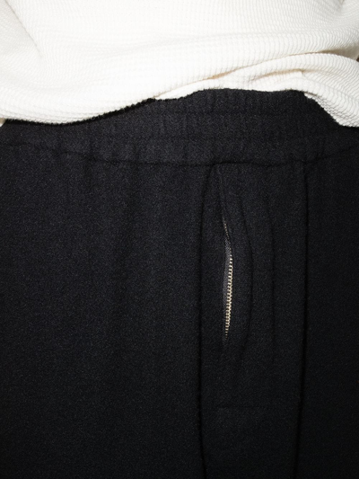 Undercover Loose-fit Wool Track Pants In Black
