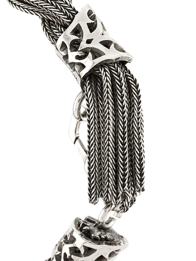 Shop Emanuele Bicocchi Chainlink Bracelet In Silver