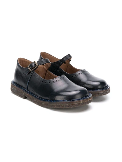Pèpè Strapped Ballerinas In Blue