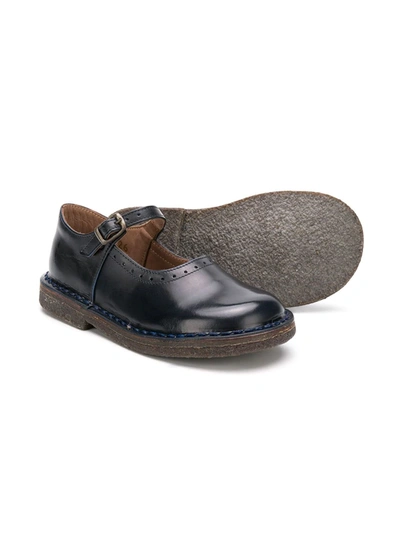 Pèpè Strapped Ballerinas In Blue