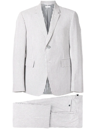 striped two piece suit