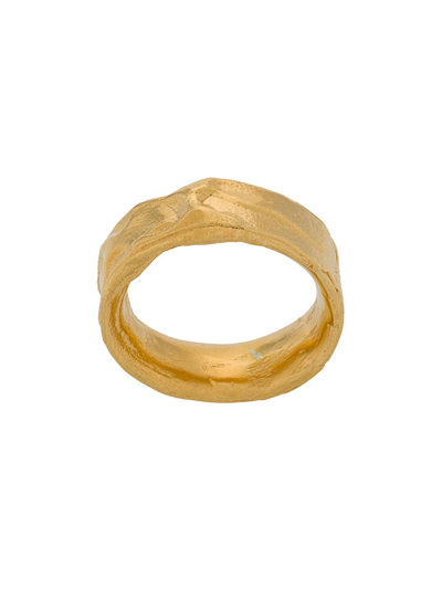 Shop Alighieri Dante's Shadow Band Ring In Gold