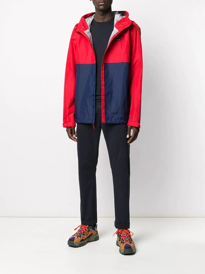 Shop Patagonia Zip Up Block Colour Jacket In Red