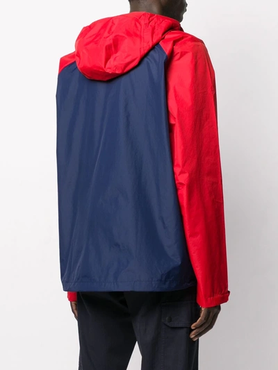 Shop Patagonia Zip Up Block Colour Jacket In Red