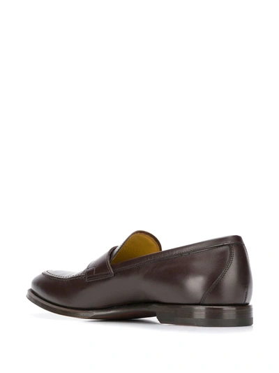 Shop Scarosso Stefano Marrone Loafers In Brown