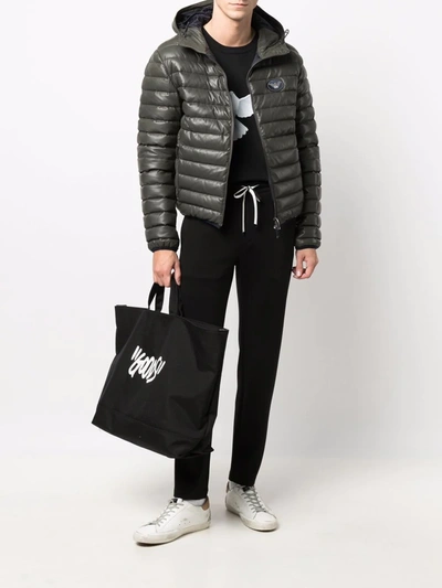 Emporio Armani Drawstring Logo-print Track Pants In Black