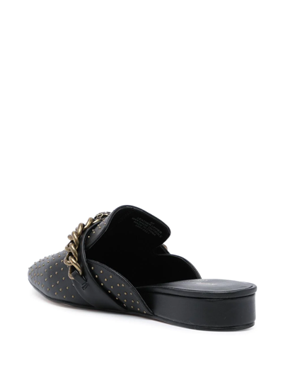 Kurt Geiger Chelsea Chain Strap Mules In Schwarz