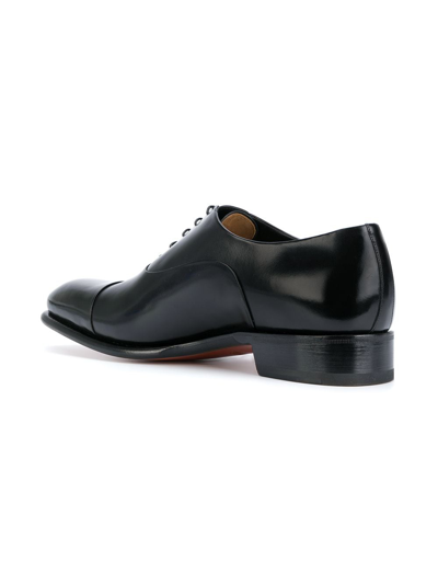 Shop Santoni Classic Oxford Shoes In Black