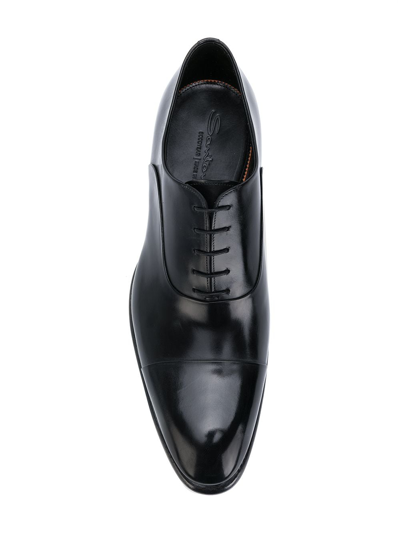 Shop Santoni Classic Oxford Shoes In Black