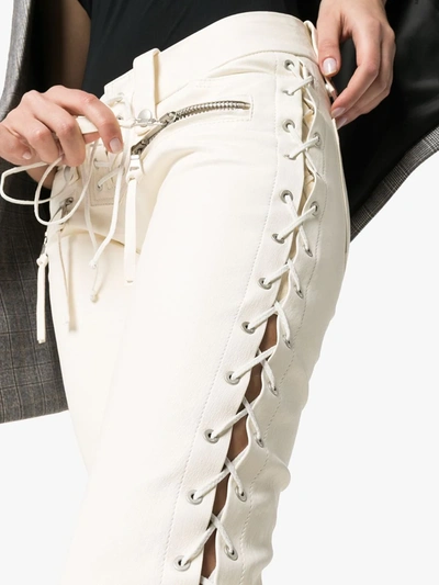 LACE-UP SKINNY TROUSERS