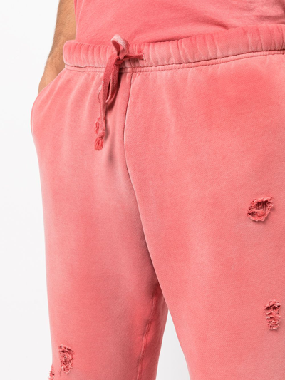 Shop John Elliott Thermal Lined Sweatpants In 红色
