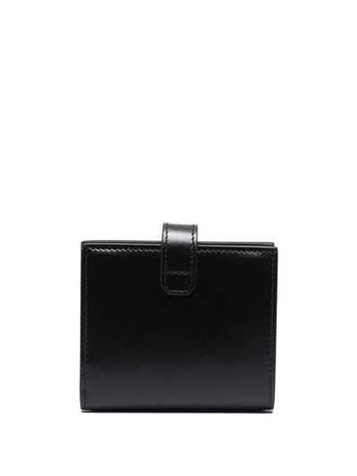 Shop Givenchy 4g-motif Leather Wallet In Schwarz