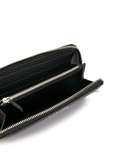 Orciani Logo Plaque Wallet In Black