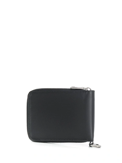 Shop Dolce & Gabbana Chain Strap Leather Wallet In Black