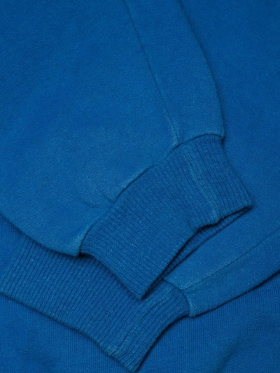 Pre-owned Chanel 1990s Logo Print Sweatshirt In Blue