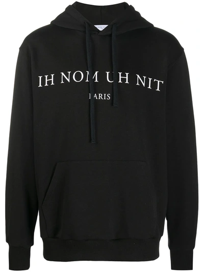 Shop Ih Nom Uh Nit Logo Hooded Sweatshirt In Black