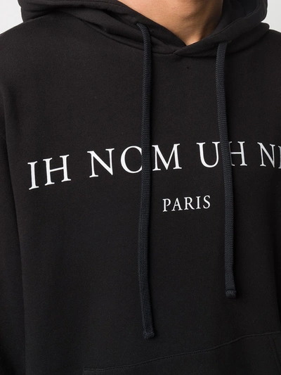 Shop Ih Nom Uh Nit Logo Hooded Sweatshirt In Black