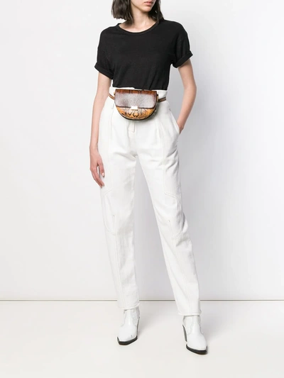 Isabel Marant Étoile Killian Slim-fit Linen T-shirt In Black