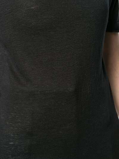 Isabel Marant Étoile Killian Slim-fit Linen T-shirt In Black