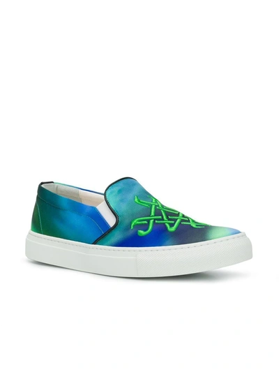 Shop Mr & Mrs Italy Slip On Sneakers In Blue