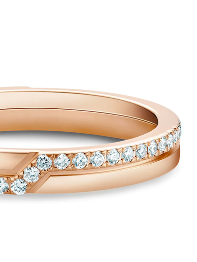 Shop De Beers 18kt Rose Gold The Promise Diamond Ring In Pink