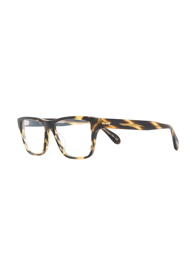 Oliver Peoples Osten Round-frame Glasses In Brown