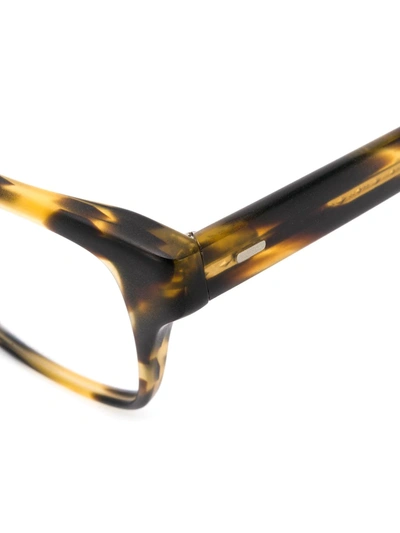 Shop Oliver Peoples Osten Round-frame Glasses In Brown