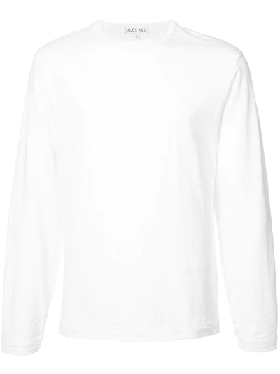 Shop Alex Mill Standard Long-sleeve Top In White