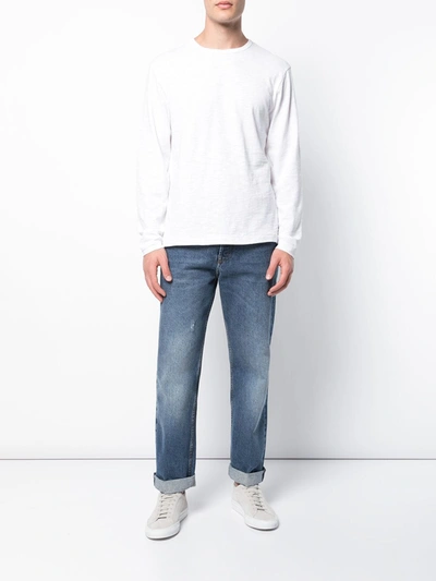 Shop Alex Mill Standard Long-sleeve Top In White