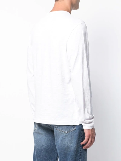 Shop Alex Mill Standard Long-sleeve Top In White