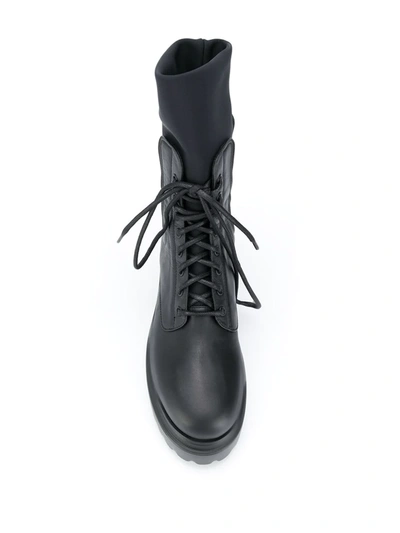 Le Silla Ranger Leather Ankle Boots In Black