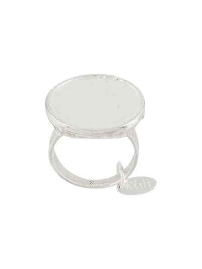 Shop Wouters & Hendrix Coin-detail Ring In Silver