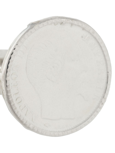 Shop Wouters & Hendrix Coin-detail Ring In Silver
