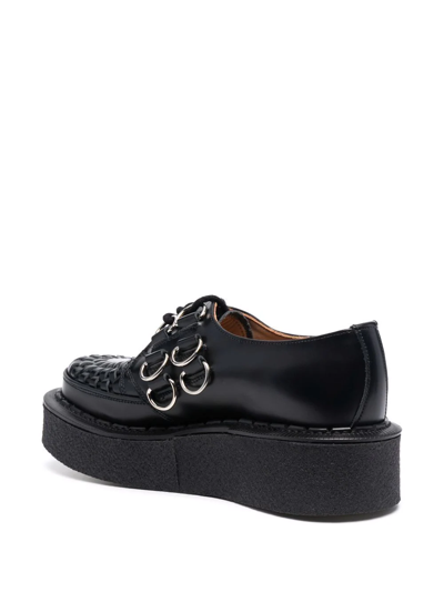 Shop George Cox X 10 Corso Como D-ring Embellished Creepers In Schwarz