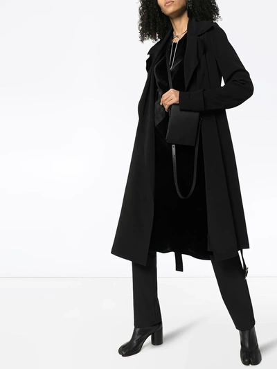 Shop Rick Owens Belted Trench Coat In Black