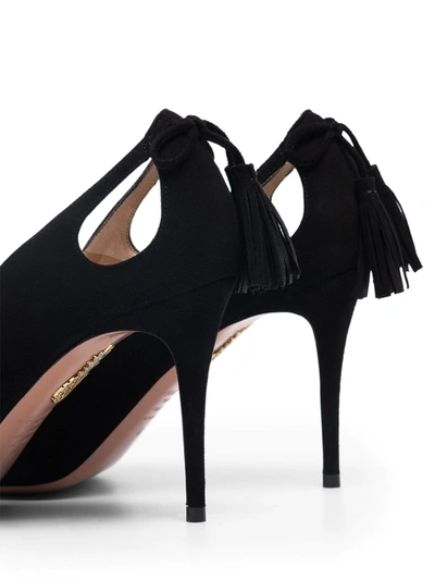 Shop Aquazzura Forever Marilyn 85mm Pumps In Black