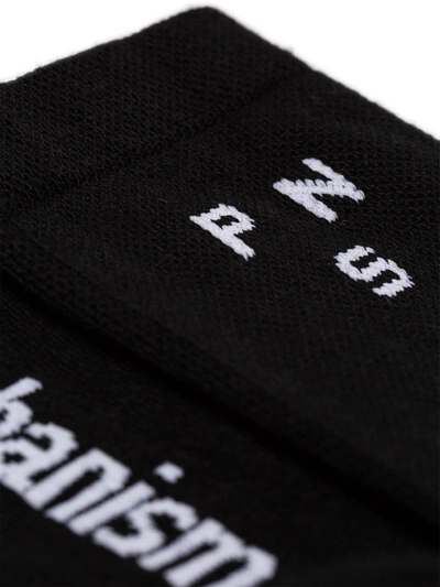 Pas Normal Studios 'mechanism' Logo-intarsia Socks In Black